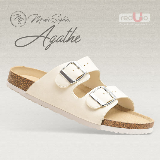 Agathe - Blanco/Café